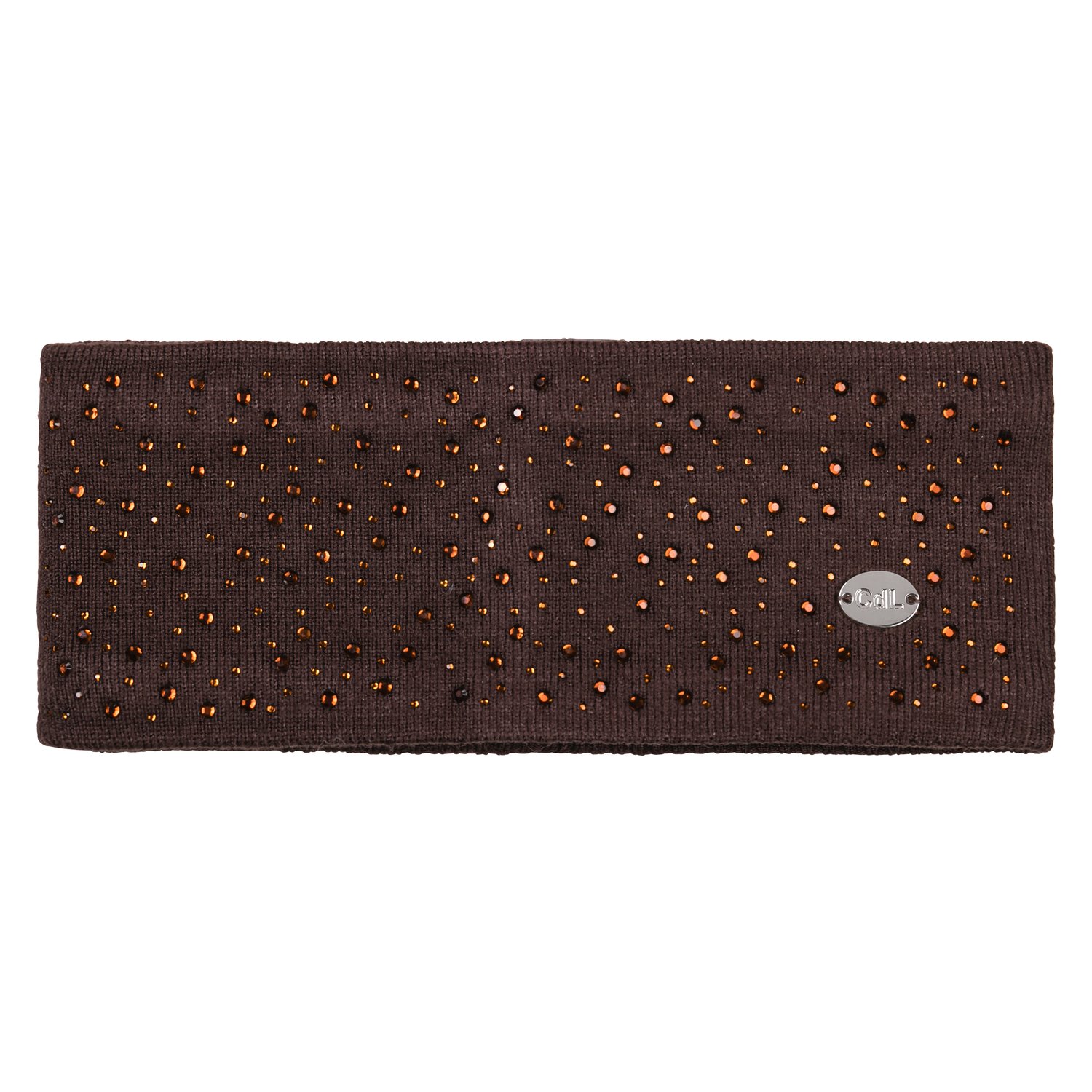 Cheval de Luxe Stirnband mit Glitzersteinen - chocolate - Einheitsgröße