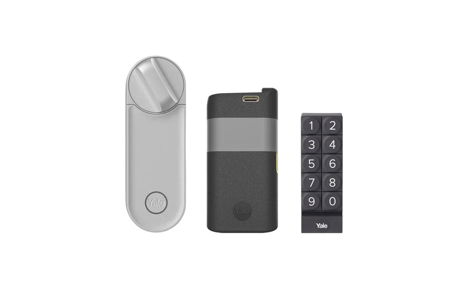 Linus L2 Smart Lock Silber Kit Keypad + Battery-Pack<br>Intelligentes Türschloss inkl. Keypad und Battery-Pack