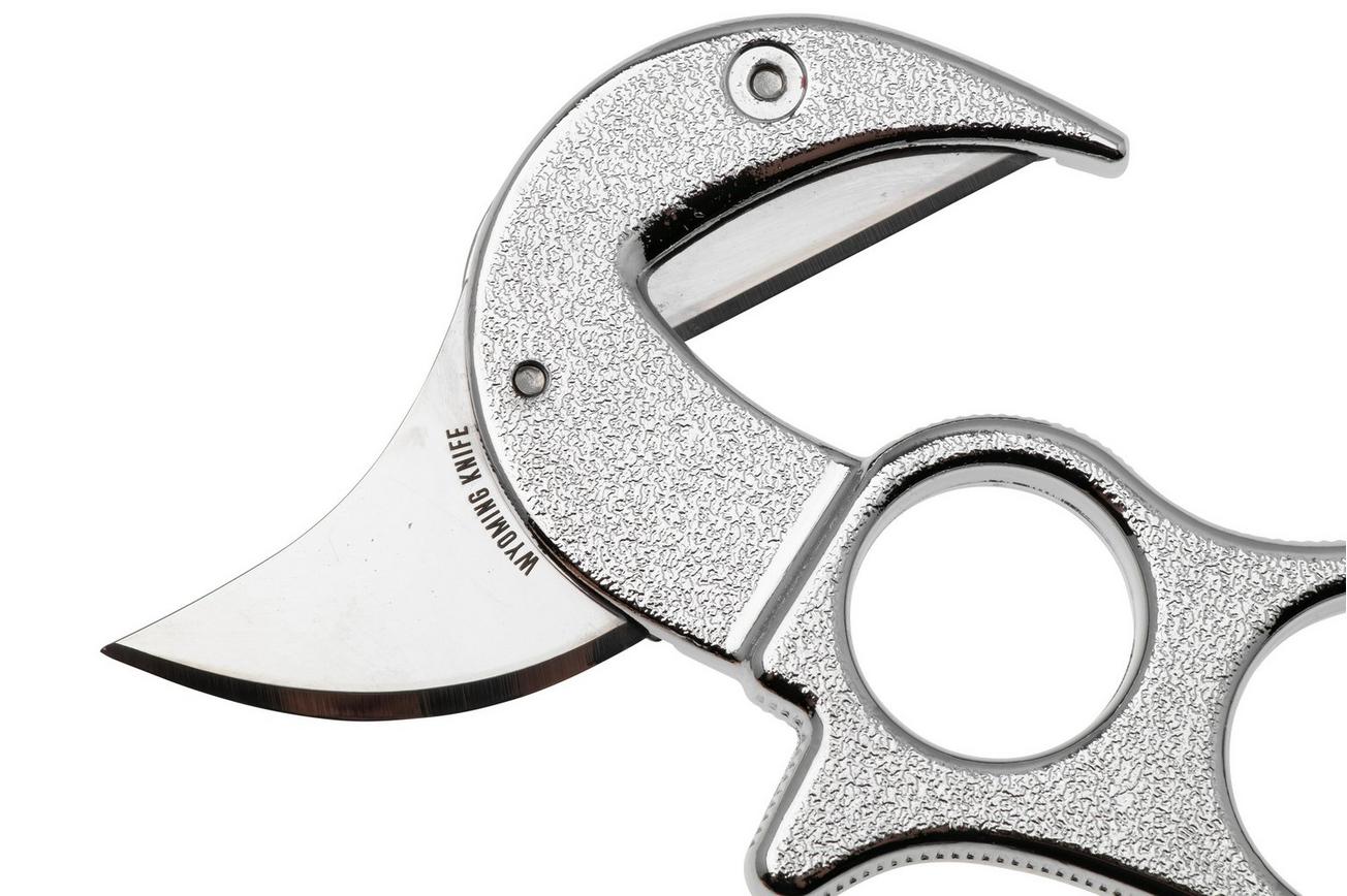 Wyoming Knife WY4 The Original Field Dressing Knife, Metal, ontweidingsmes, lederen schede