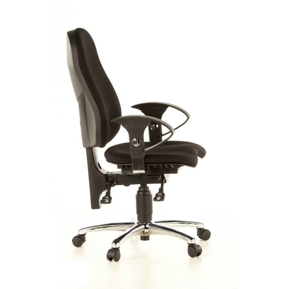 Profi Bürostuhl SITNESS 10 Stoff mit Armlehnen (höhenverstellbar) Topstar