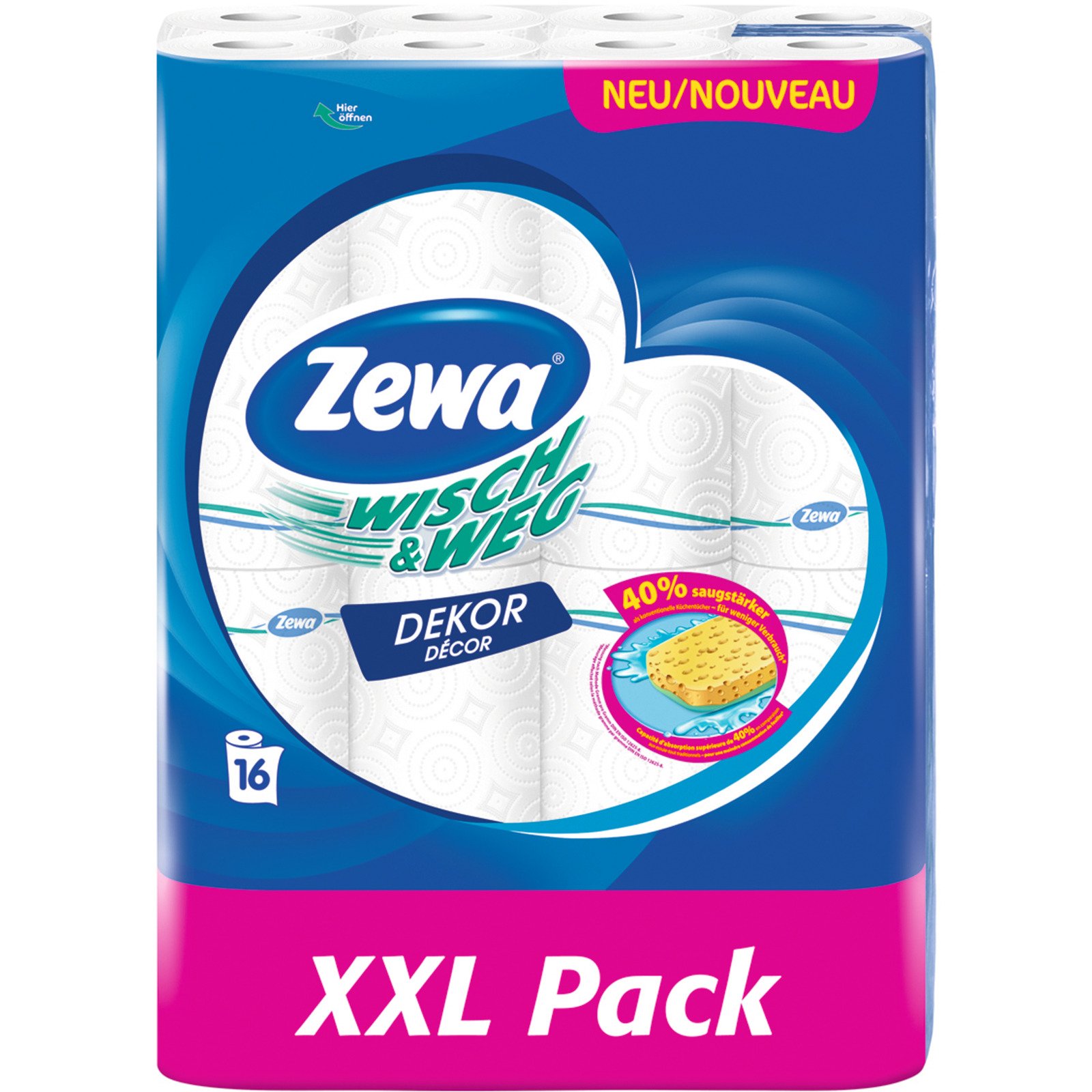 Zewa HH-Papier Dekor 16er