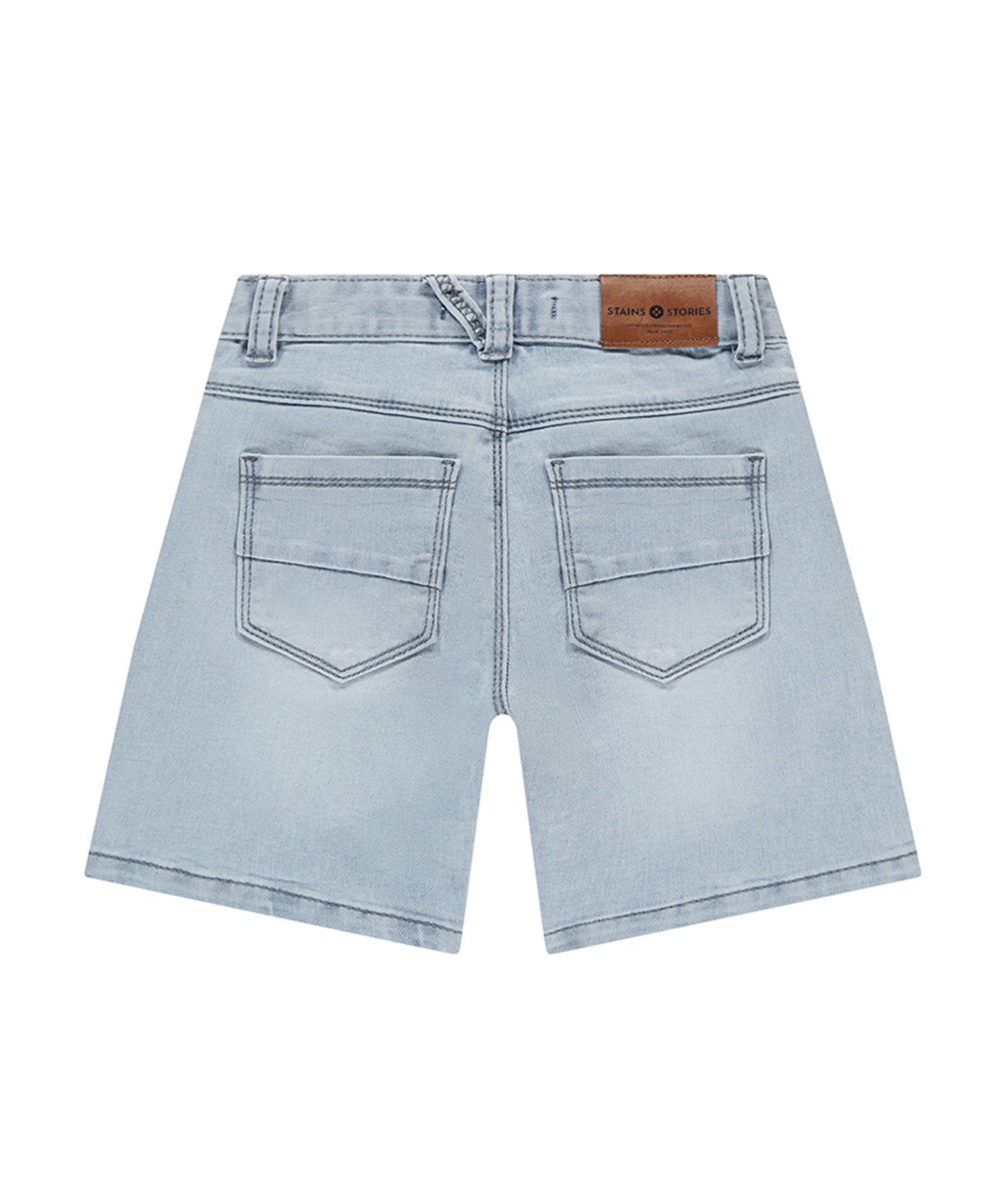 Stains & Stories Boys Denim Shorts jongens korte broek blauw