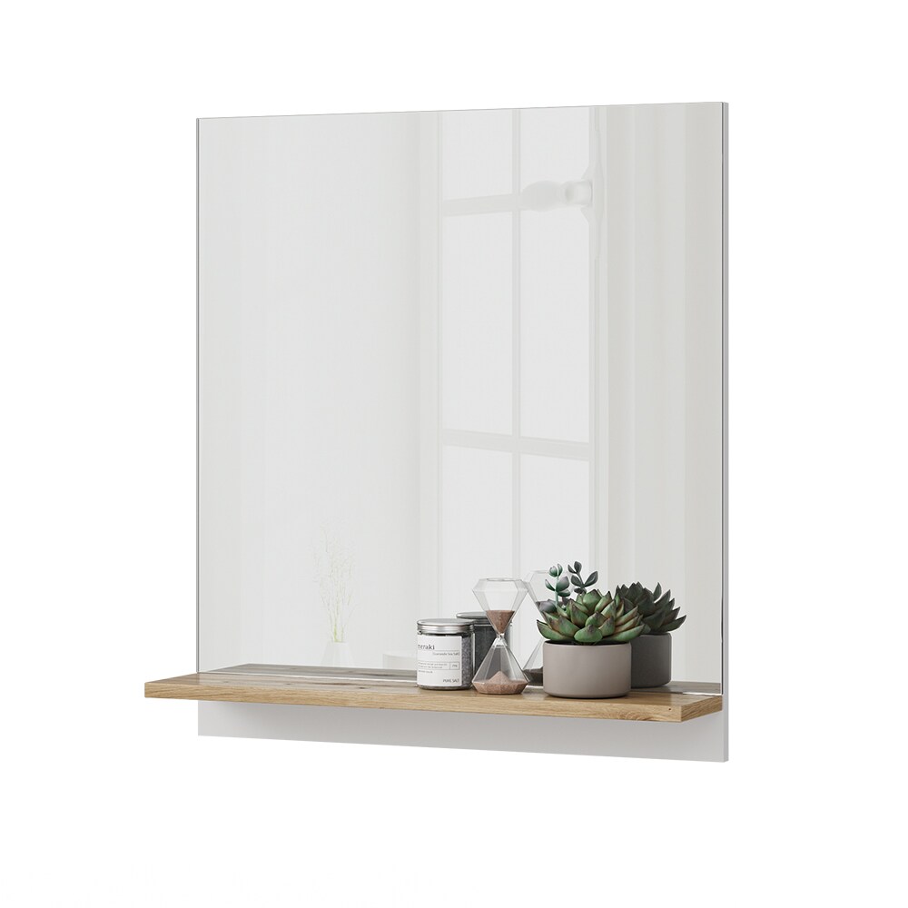 Vicco Badspiegel Marelle 60 x 67 cm modern Wandspiegel mit Ablage für Badezimmer
