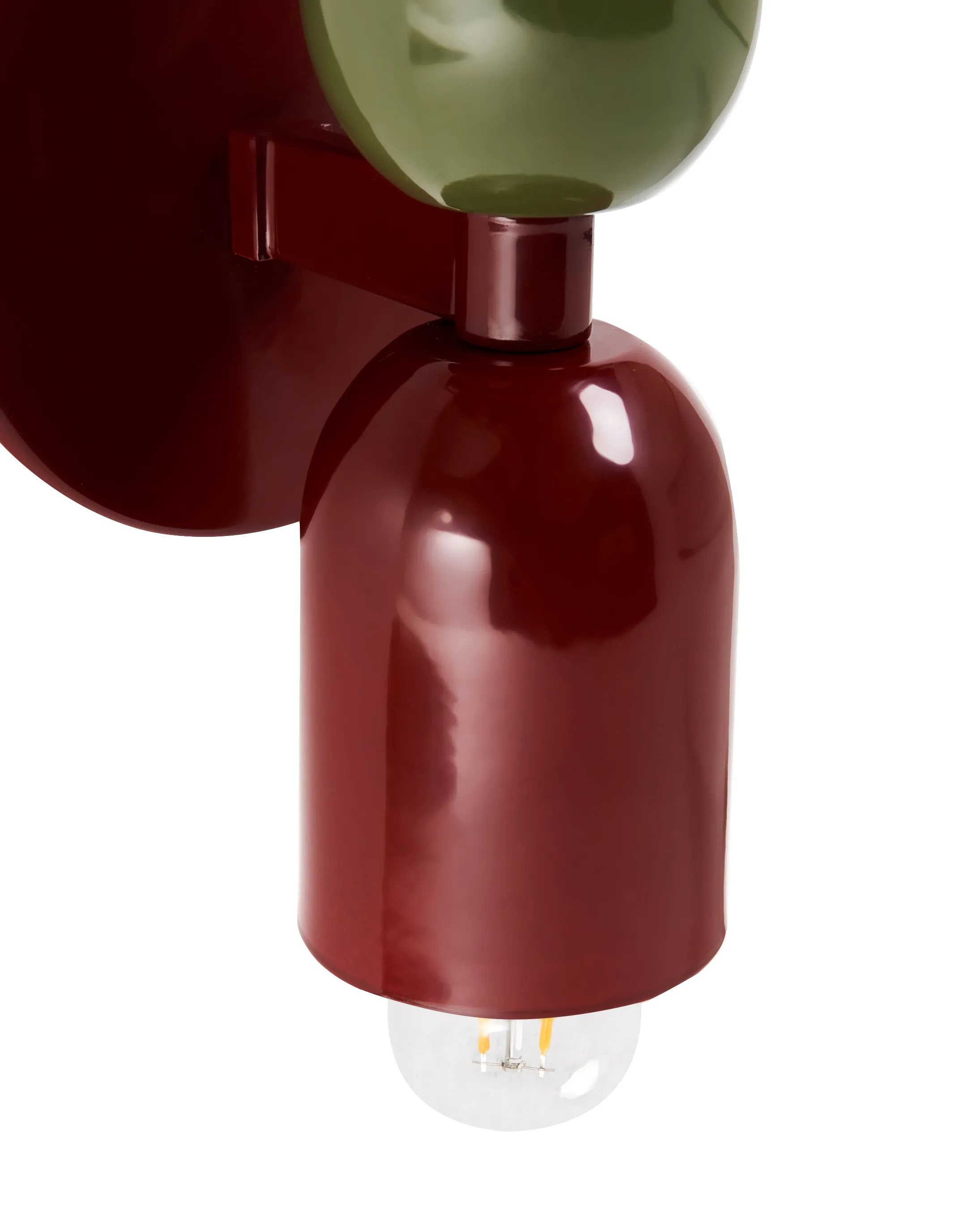Set van 2 wandlampen TOPI Metaal Rood/groen