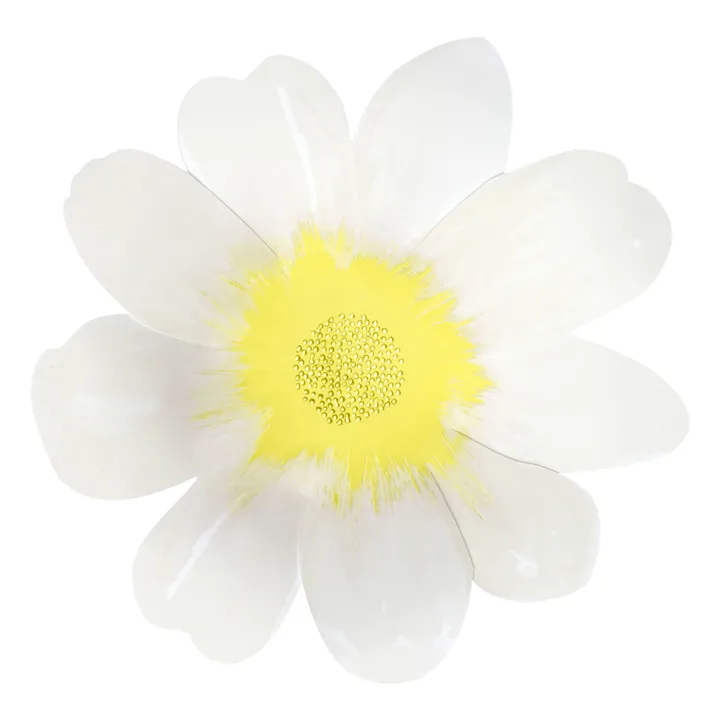 Meri Meri Grandes assiettes creuses en carton Fleurs - Set de 8
