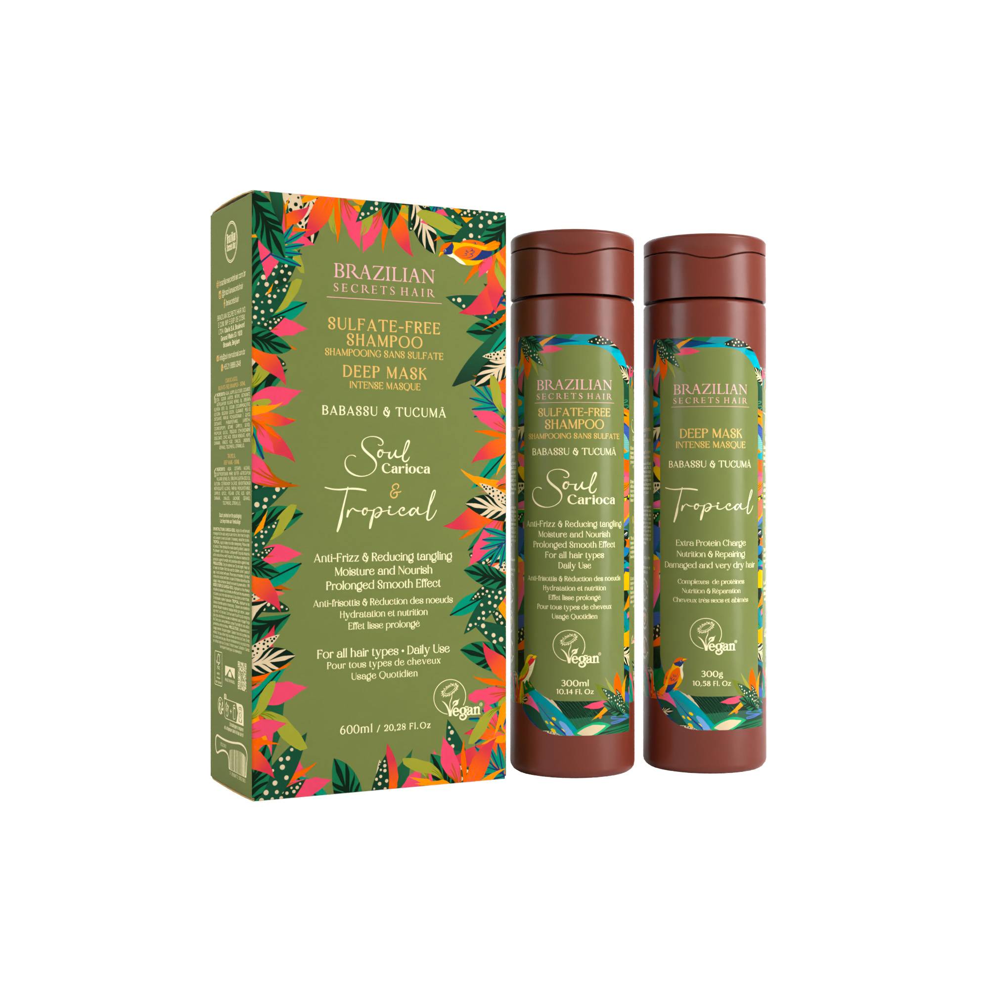 Kit Shampoing après-lissage Soul Carioca et Masque nourrissant intense Tropical / 300ml