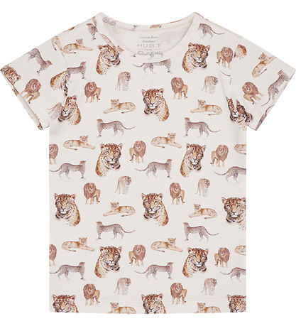 Hust and Claire T-Shirt - Austin - Bambus - White Sand
