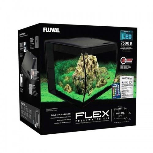 Kit para aquário Fluval Flex, preto