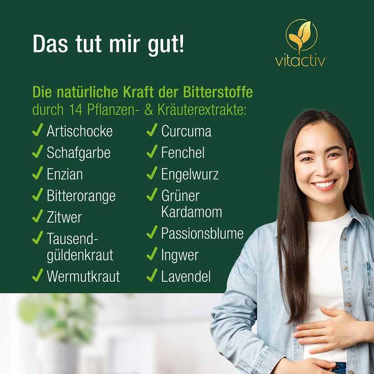 Vitactiv Bitterkräuter Tropfen, 50 ml