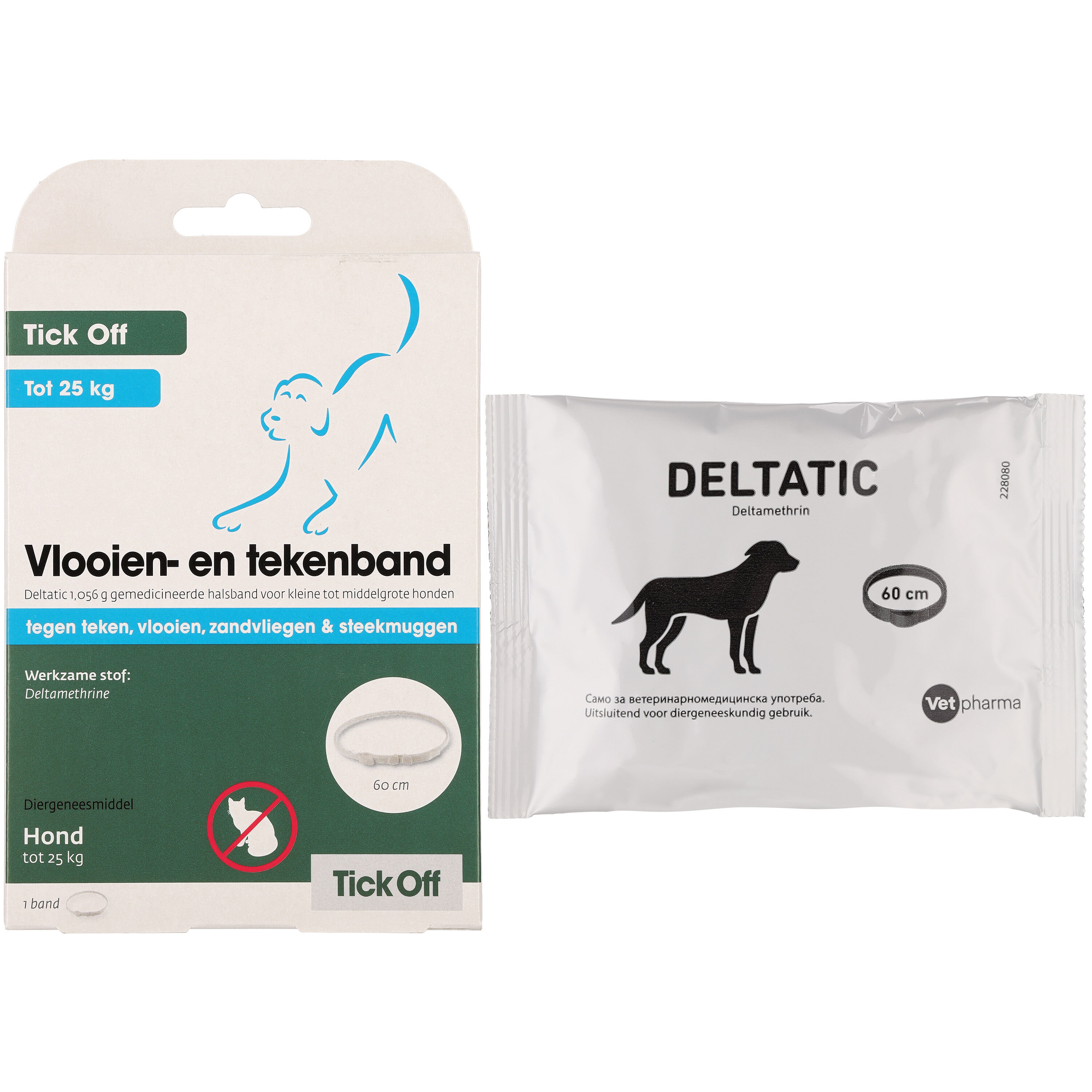 Tick off - Anti Vlooien en Tekenband Hond - S/M