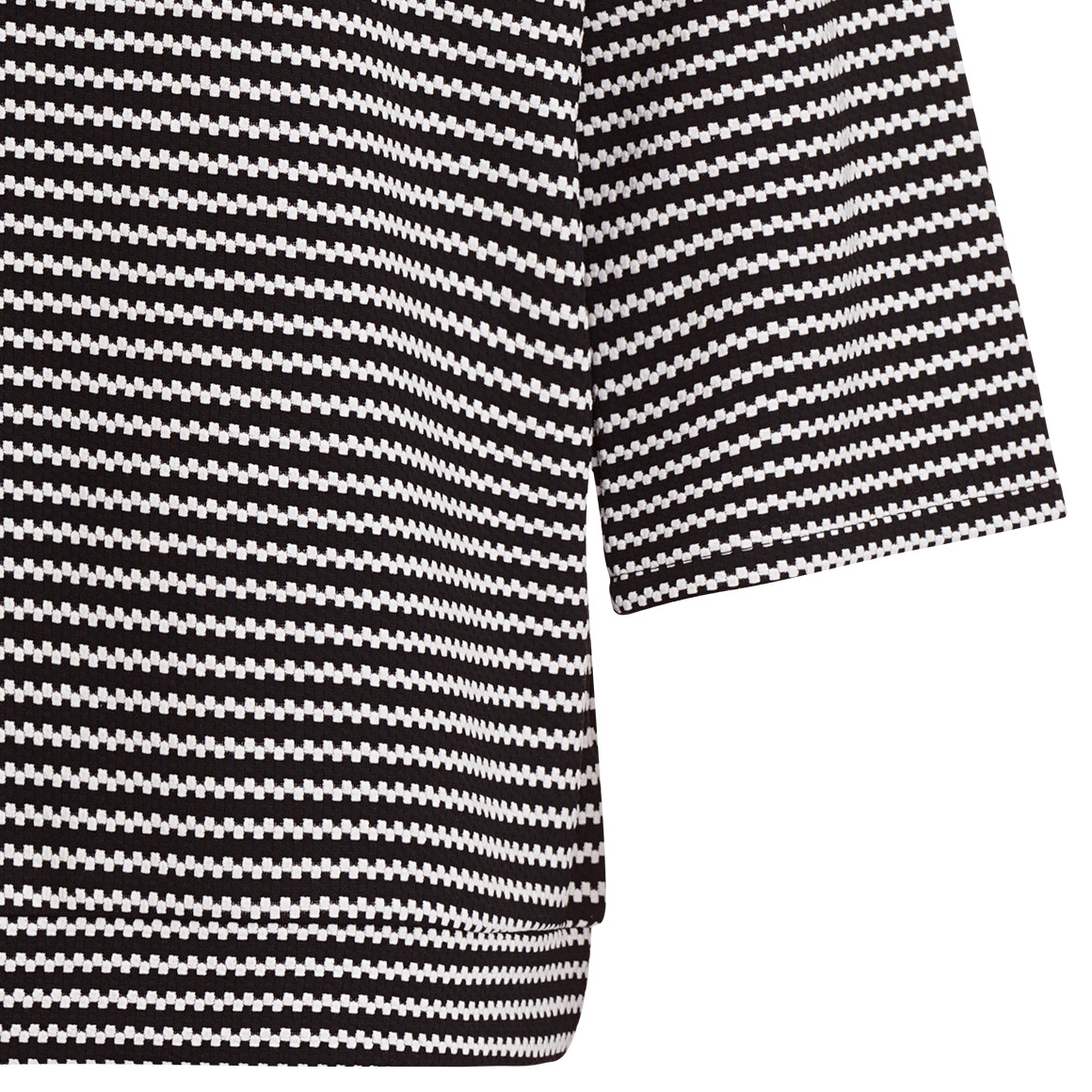 Gina Benotti Damen Sweatshirt im Streifen-Look schwarz / weiss