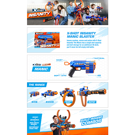 X-Shot Insanity Manic Blaster