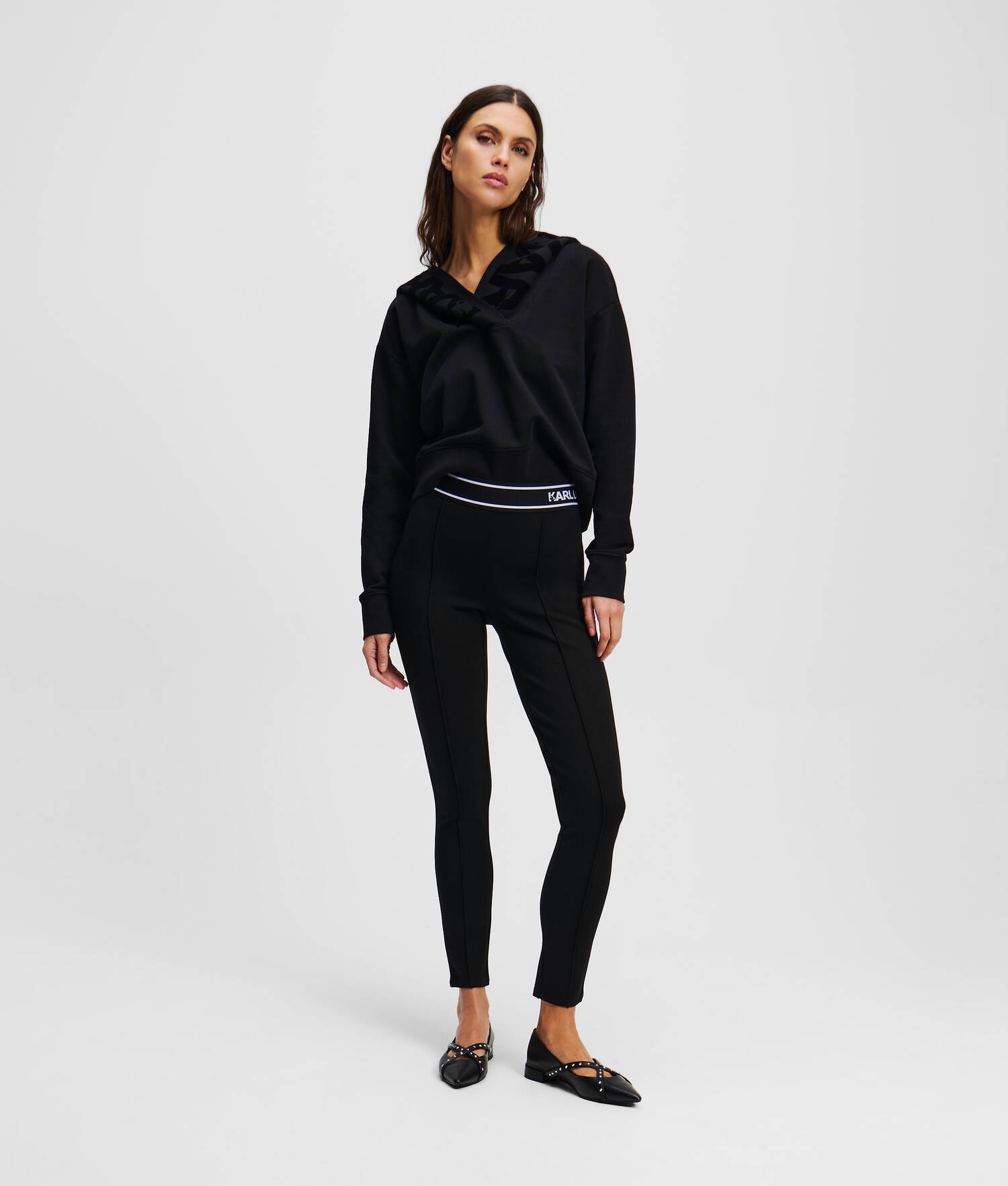 LEGGING AVEC LOGO KARL - Noir