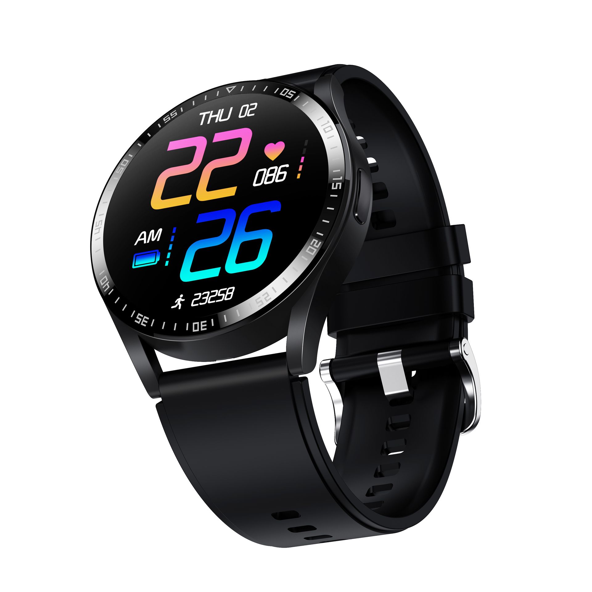 Denver Bluetooth Smartwatch SWC-372 schwarz 1,3 Zoll Touchdisplay Schrittzähler