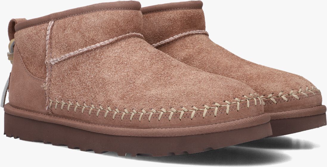 bruine ugg vachtlaarzen w classic ultra mini biarritz