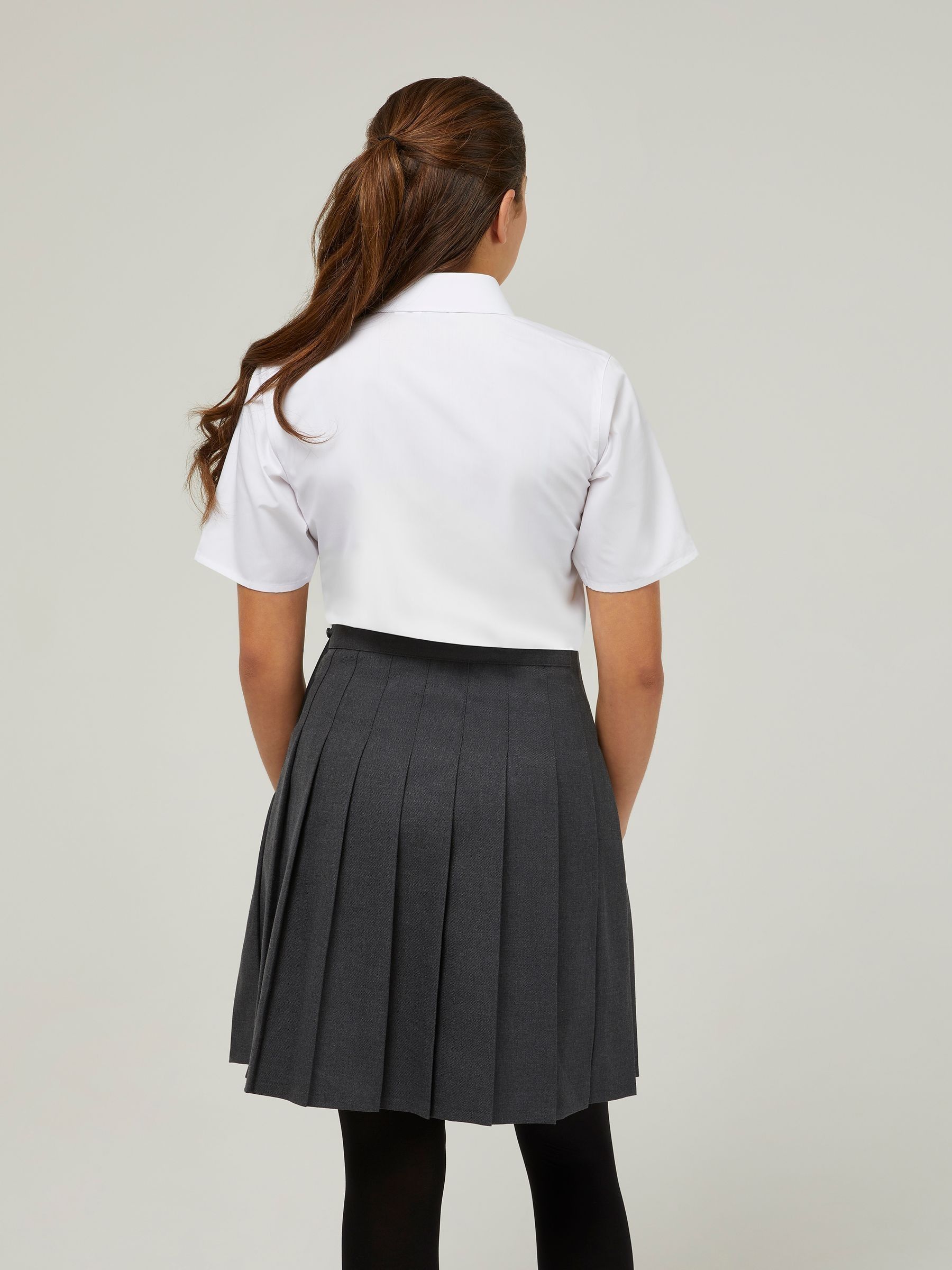 Trutex White Regular Fit Short Sleeve 3 Pack School Shirts