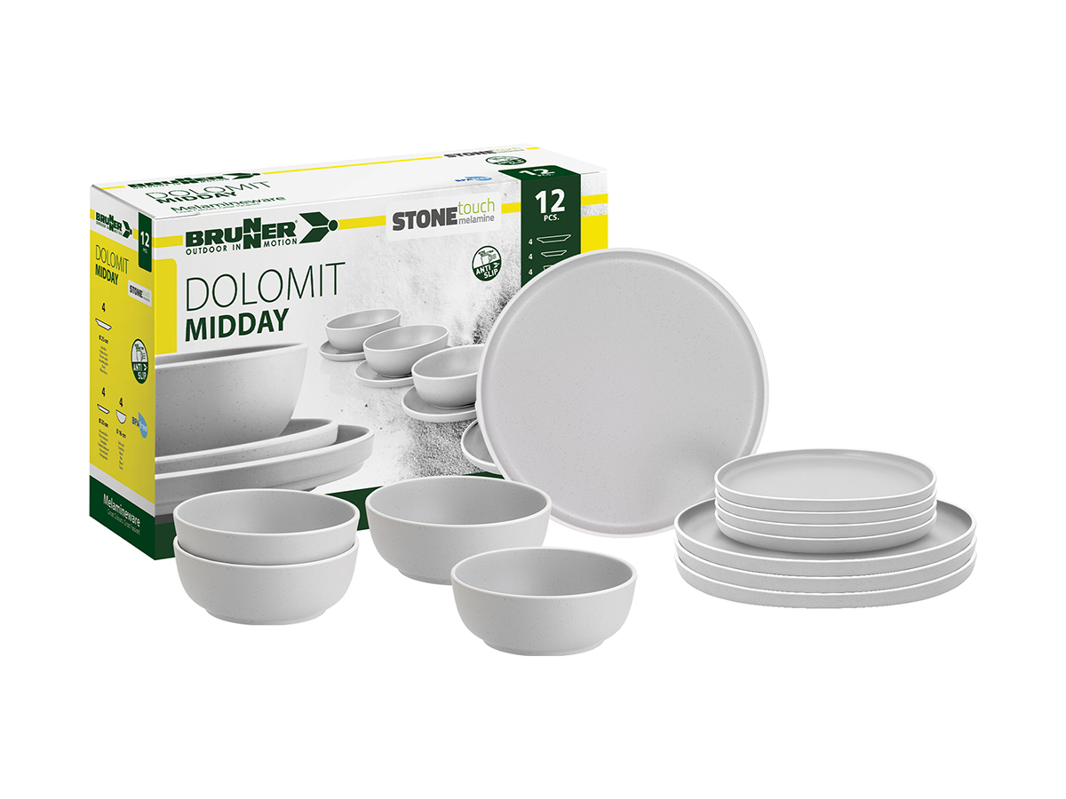 Brunner Midday Dolomit 12-Delig serviesset - White