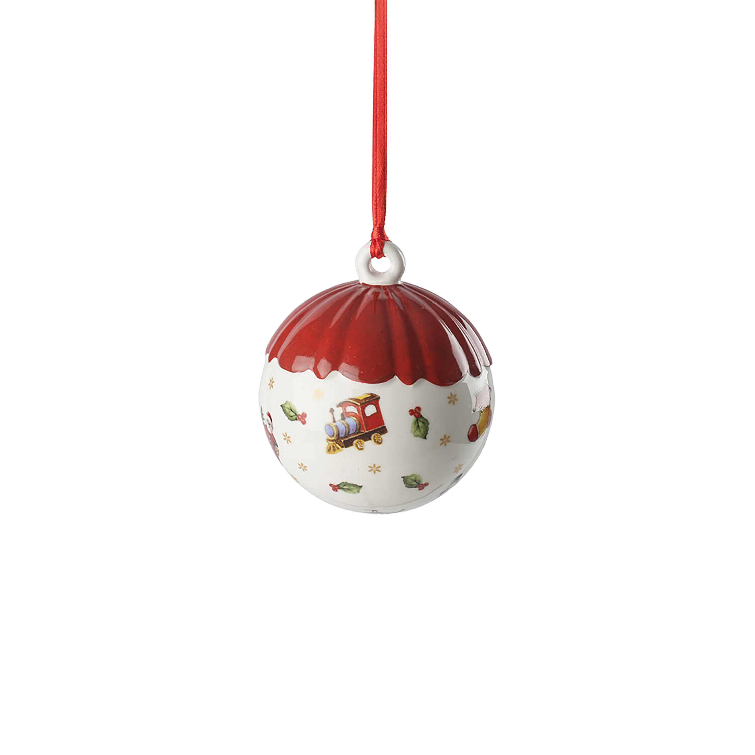 Toy's Delight Christmas ornaments Red, 2.5'' x 3.1'', Premium Porcelain