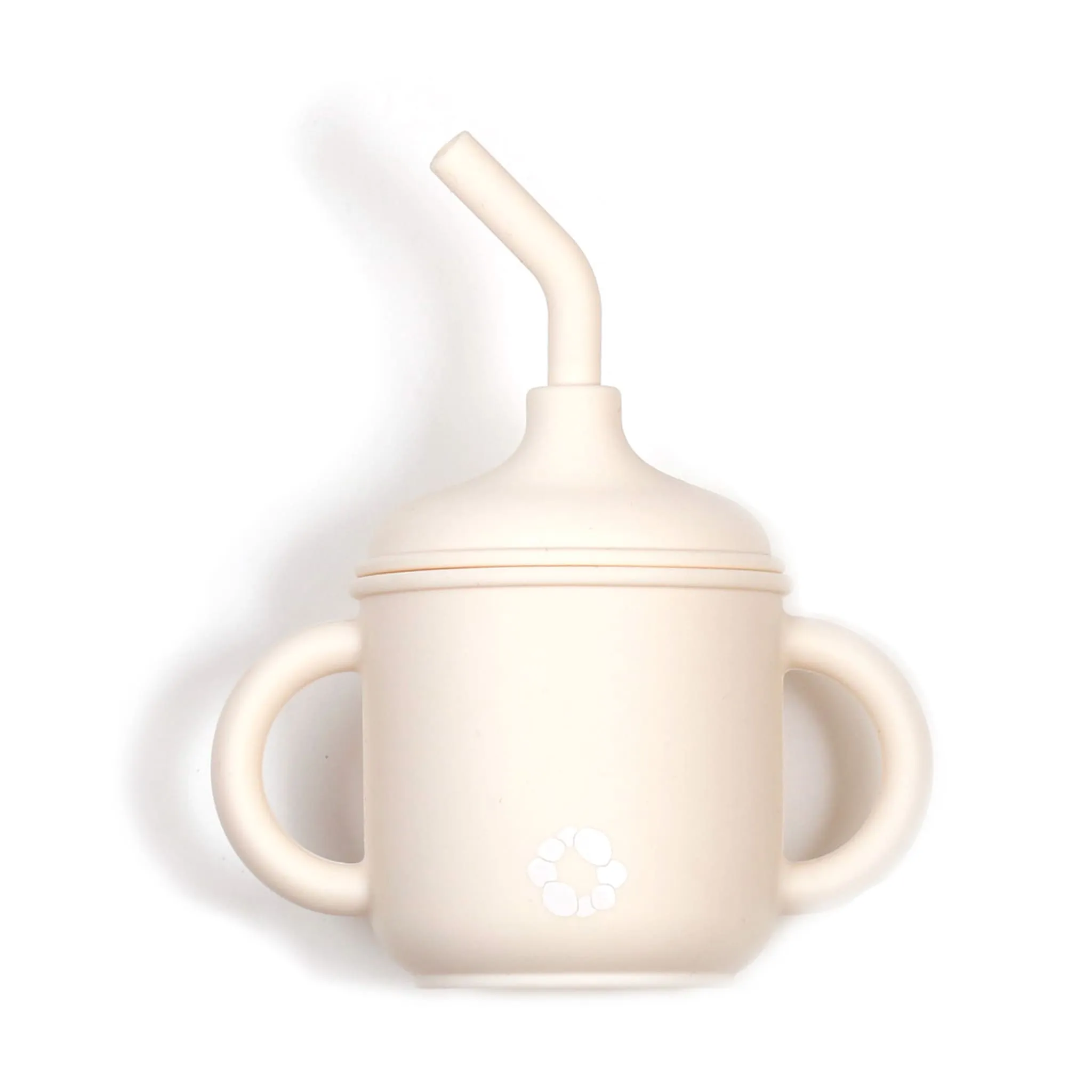 Bulle Gobelet Paille en Silicone - Ivoire