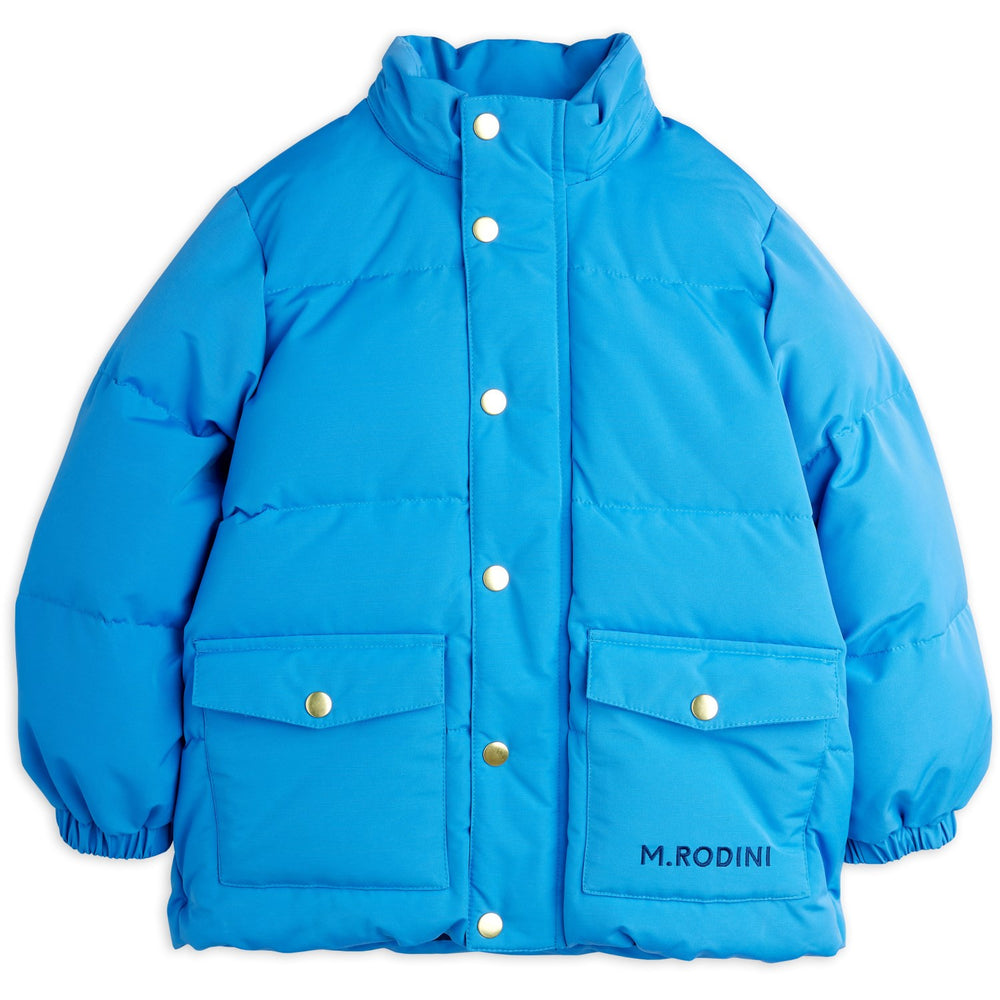 Køb Mini Rodini Blue Solid Heavy Puffer