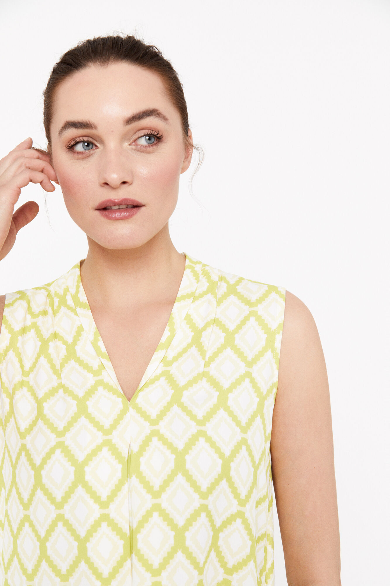 Blusa fluida - Estampa verde
