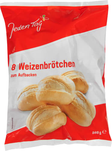 Jeden Tag Weizenbrötchen 8er zum Aufbacken