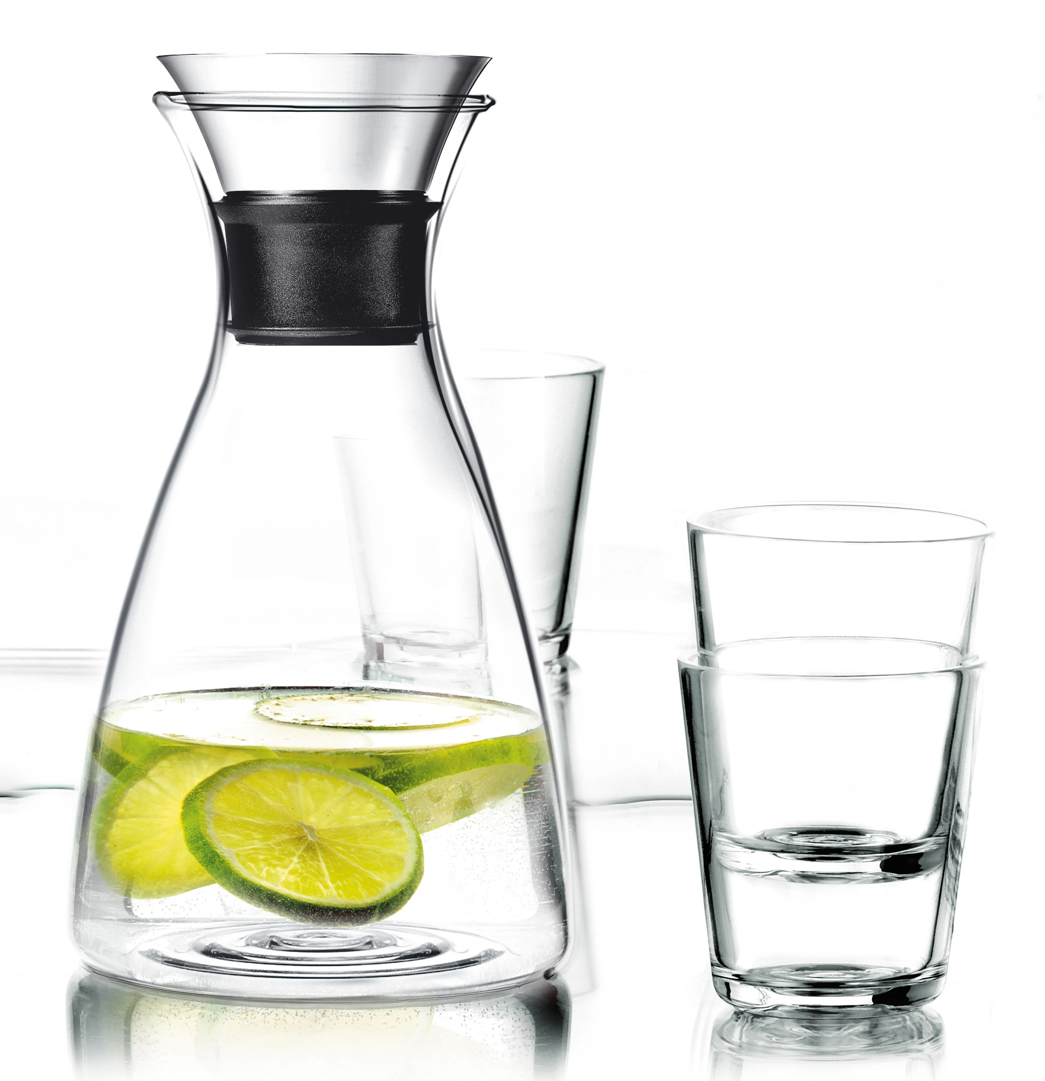 STOPPE-GOUTTE - Carafe métal | Transparent