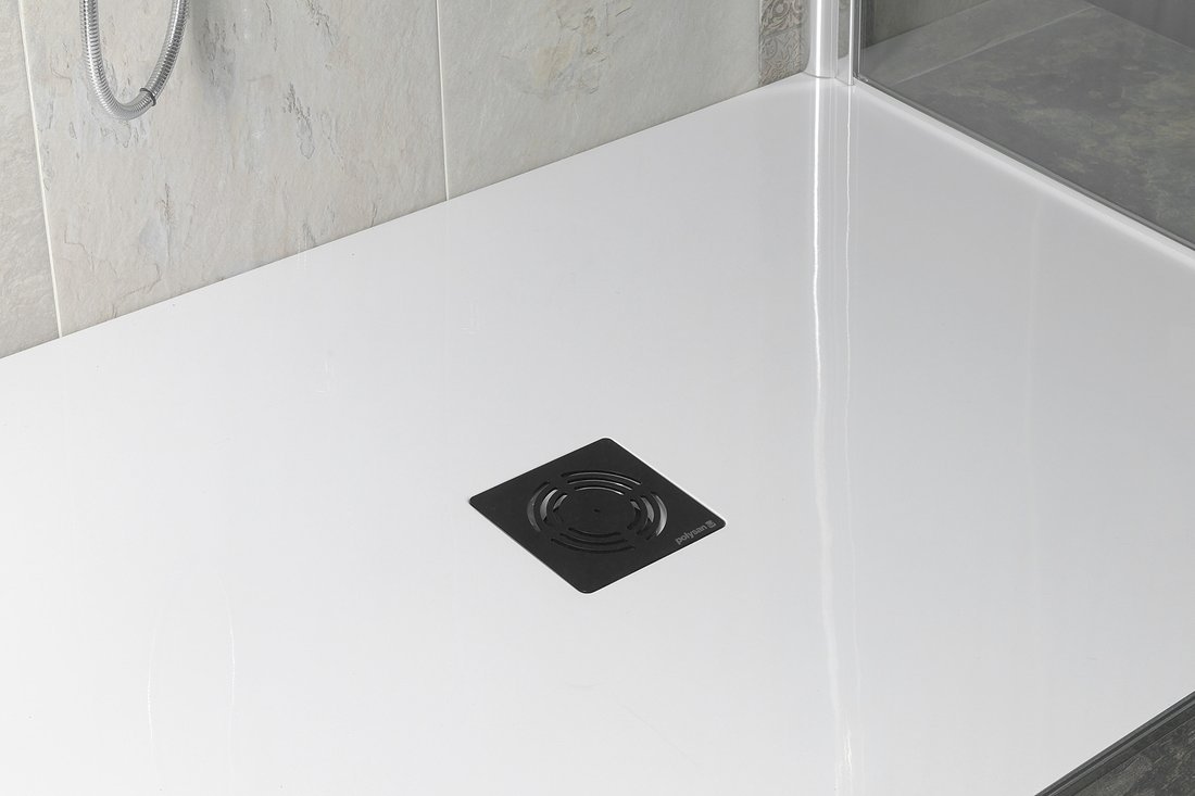 Polysan Flexia Geberit douchebakafvoer 90mm zwart