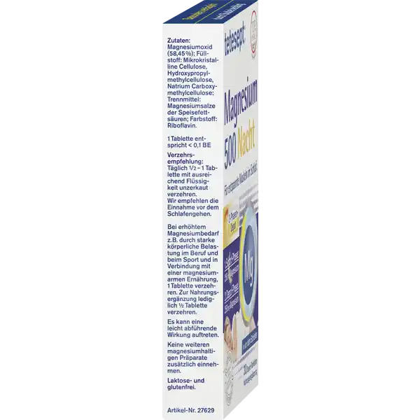 Magnesium 500 Nacht Tabletten