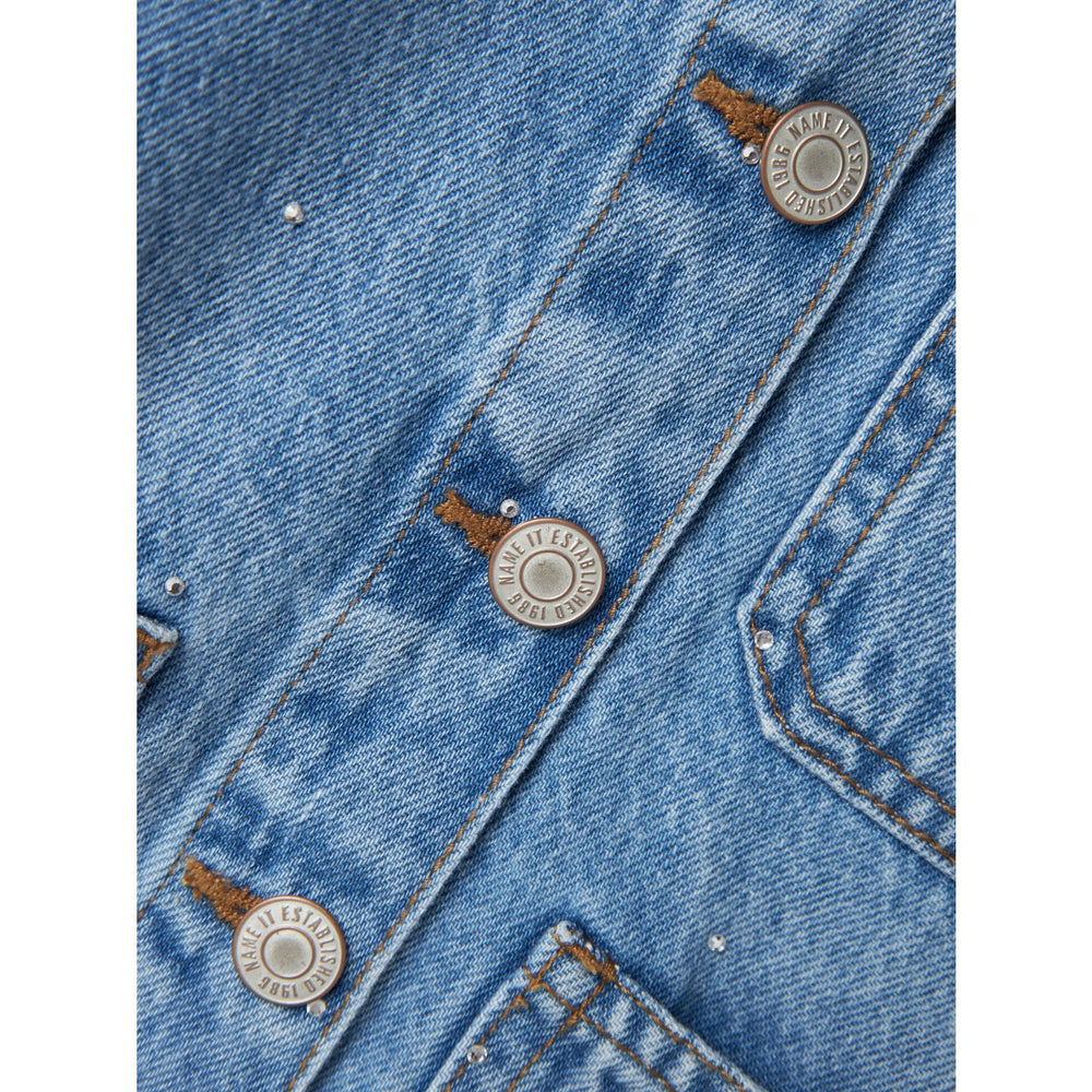 Køb Name It Light Blue Denim Aria Oversize Denim Jakke