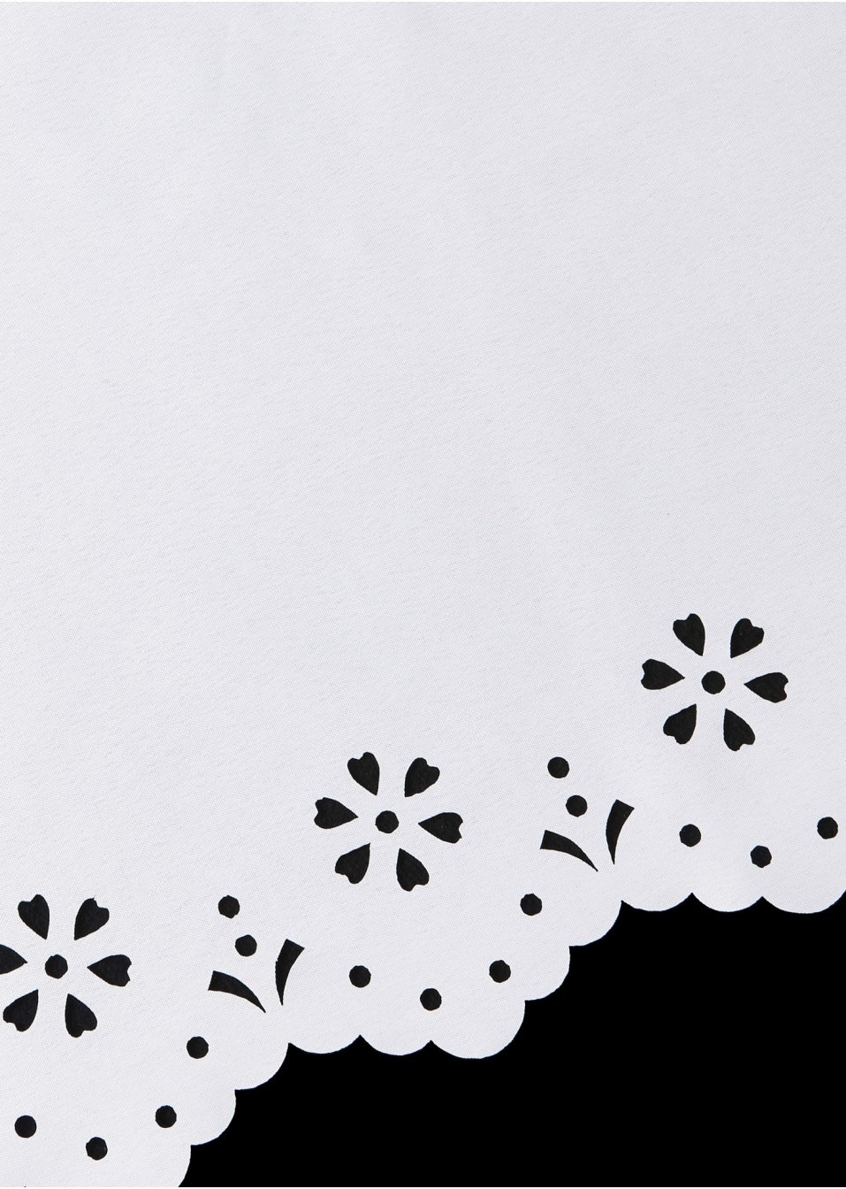 Brise-bise semi-transparent à bordure décorative