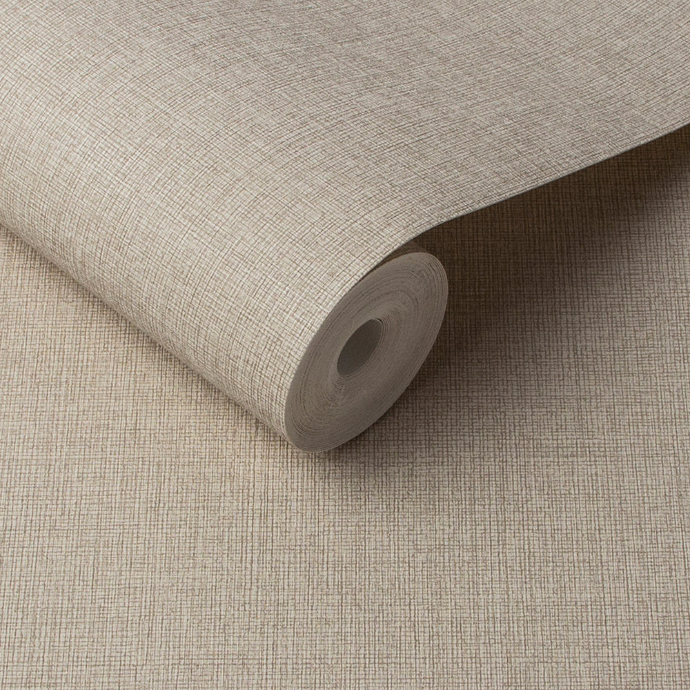 Graham & Brown - Vliesbehang - Linen Beige - 10mx52cm