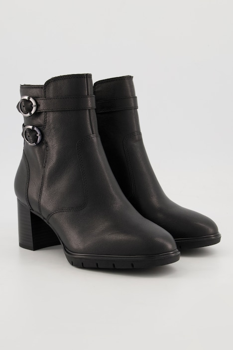 Leder-Stiefeletten, Tamaris Comfort, Zierriegel, Weite H