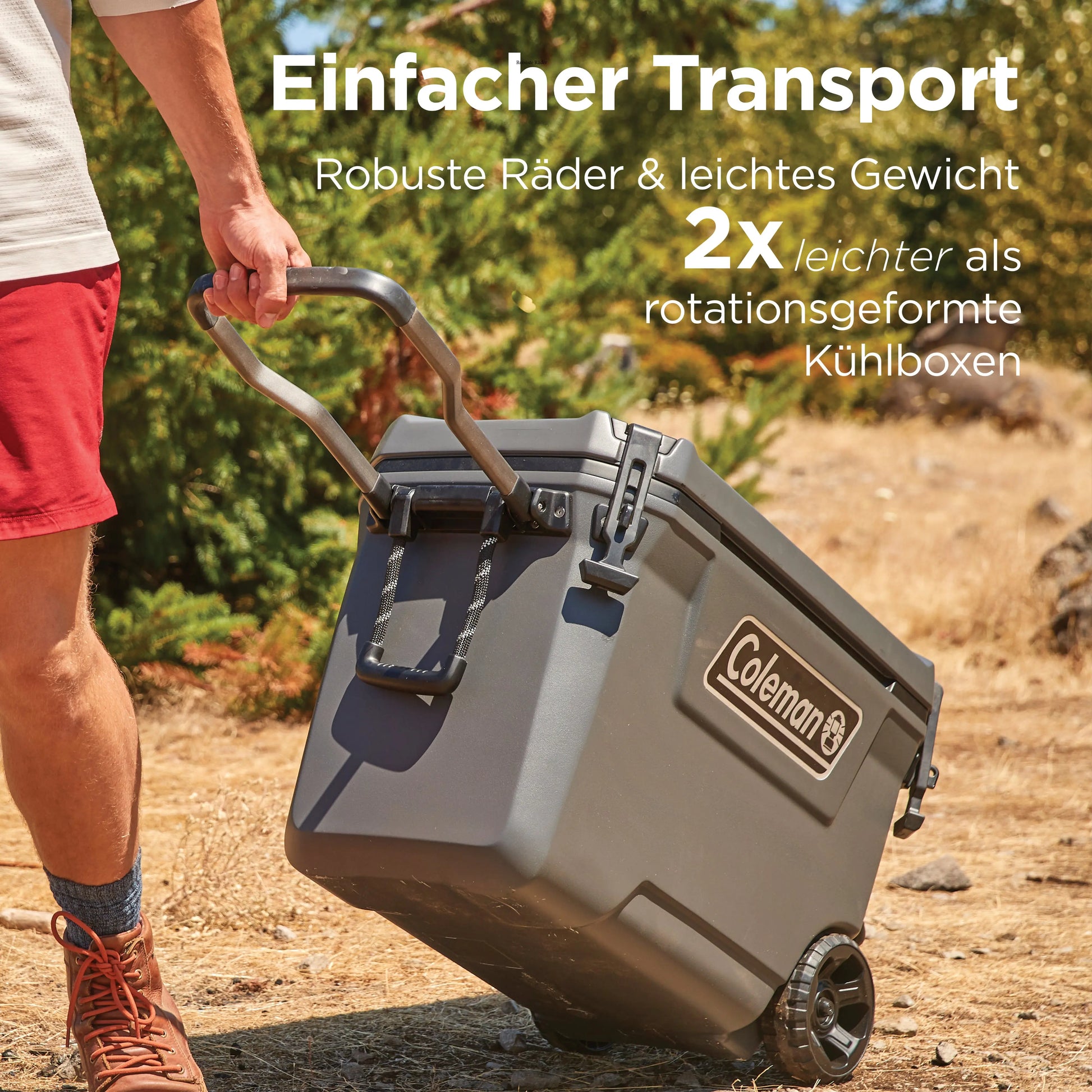Coleman Convoy 65 QT Kühlbox mit Rollen