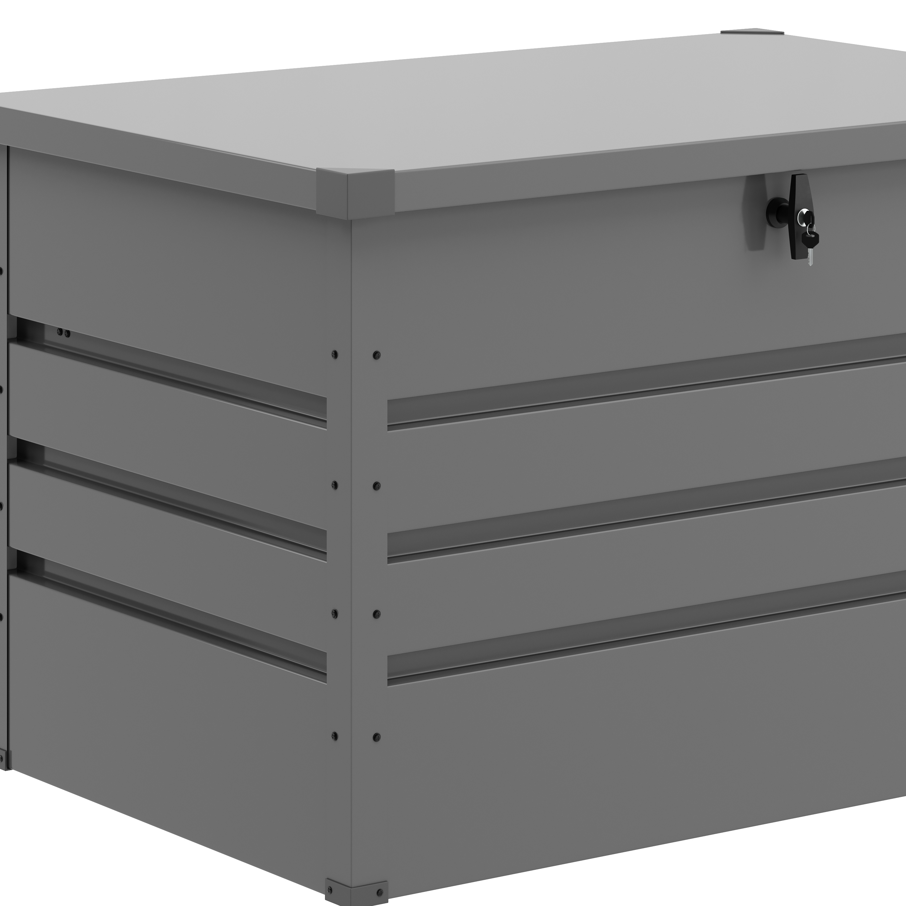 Gartenbox wasserdicht MONACO 100 x 62 x 64 cm 300L grau