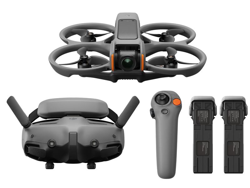 DJI Multikopter Avata 2 Fly More Combo mit Goggles 3 (C1 | Wendige Drohne mit 4K Kamera