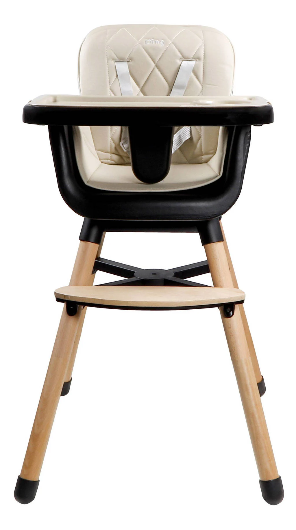 Wooden High Chair - Daily - Beige