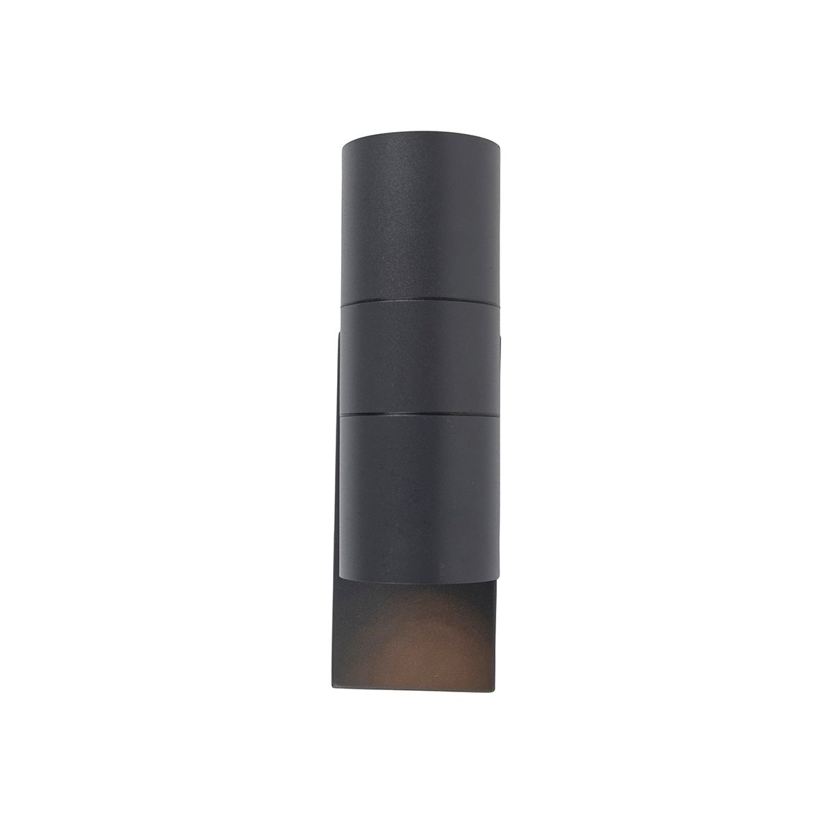 Set van 2 buiten wandlamp donkergrijs 2-lichts schemersensor - Duo