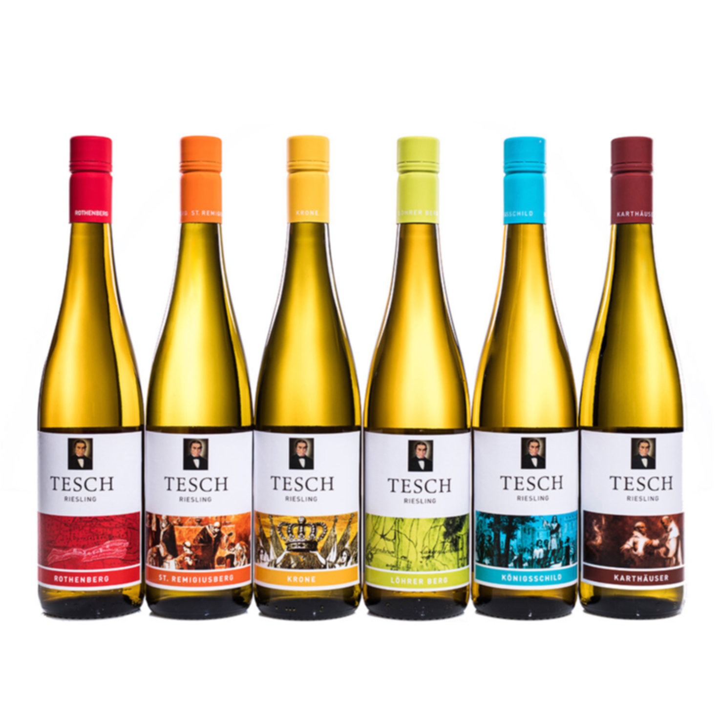 Riesling-Box Weinberge Weingut Tesch 6x75cl -450cl