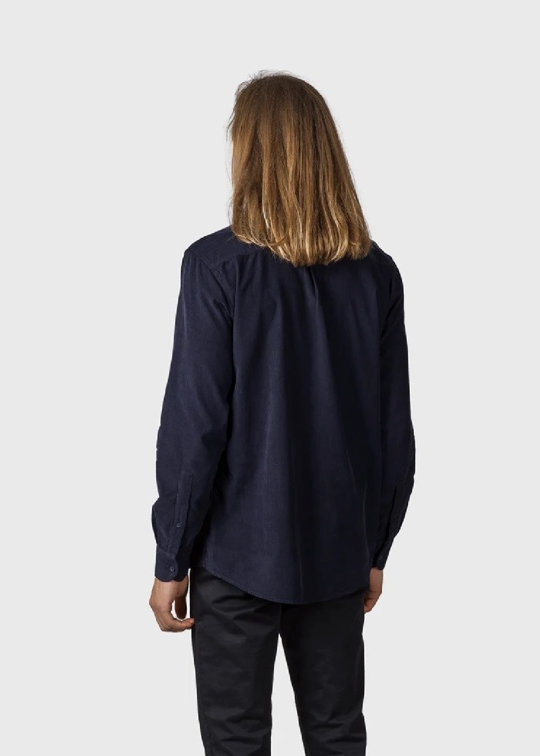 Klitmøller Collective Cord-Hemd Benjamin Corduroy Navy