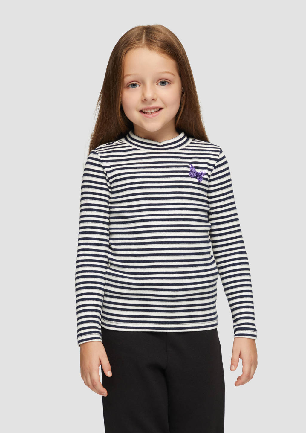 s.Oliver gestreepte longsleeve donkerblauw