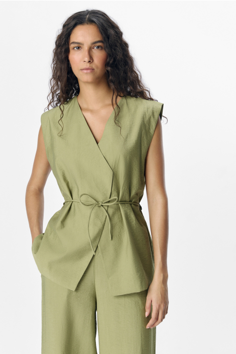 Object groene dames gilet