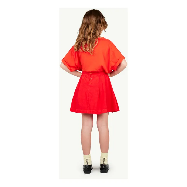 The Animals Observatory T-Shirt Rooster Oversize Fantôme | Rouge