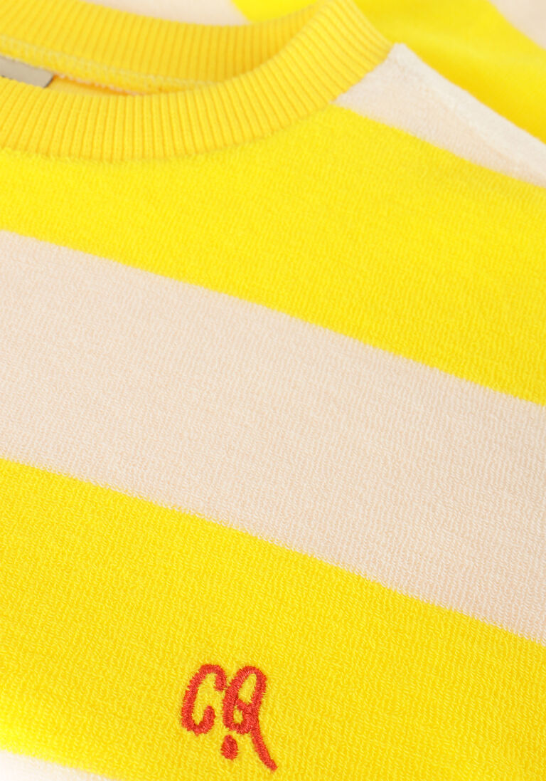 CARLIJNQ gele carlijnq t-shirt stripes yellow - t-shirt oversized