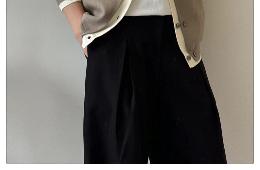 Real Boy - Cardigan met ronde hals en contrasterende bies
