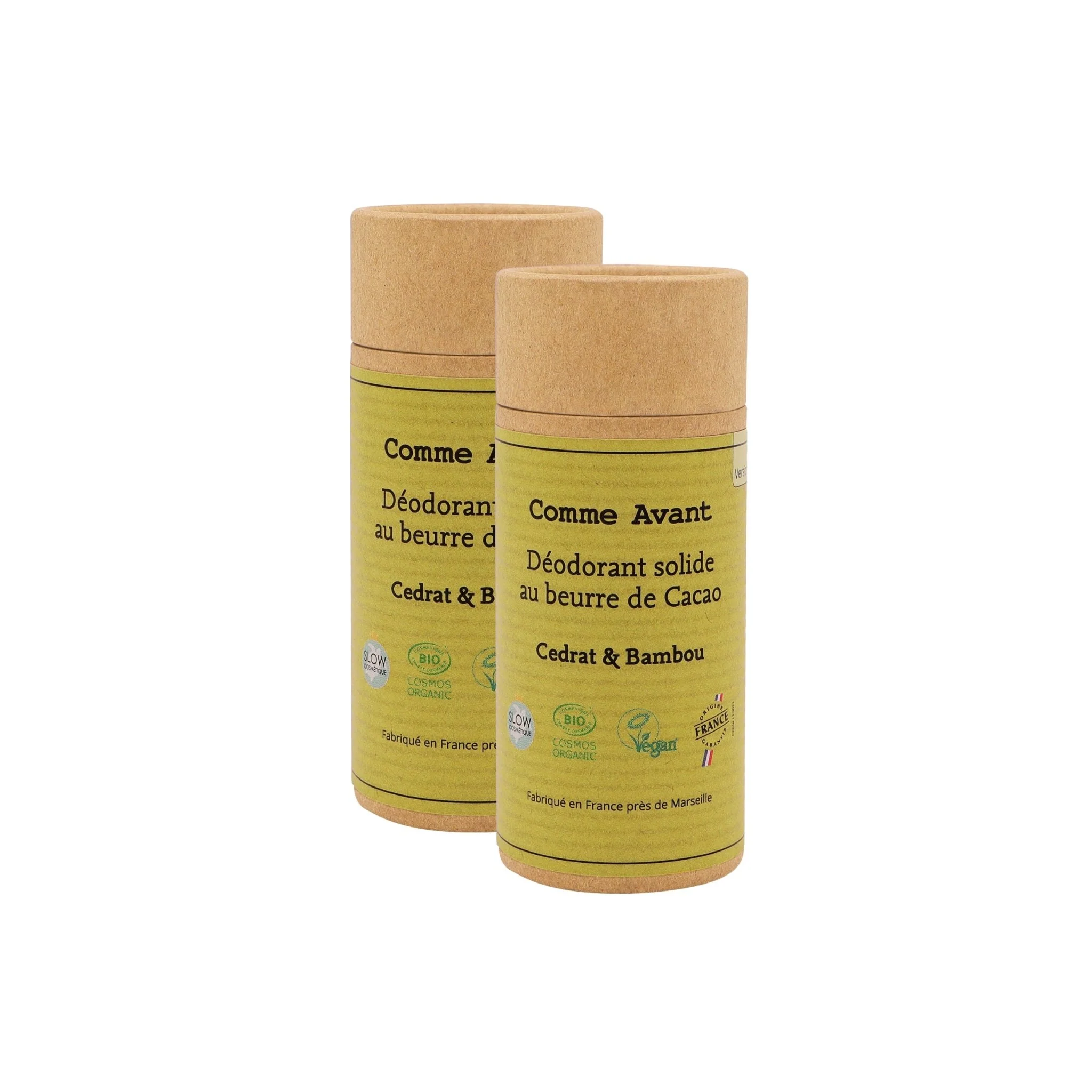 Déodorant solide cédrat & bambou - Version 3 - 1 déodorant - 60g