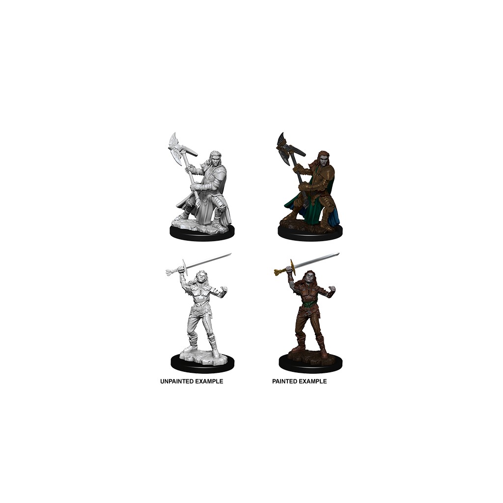 D&D Nolzur's Marvelous Unpainted Miniatures: Female Half-Orc Fighter