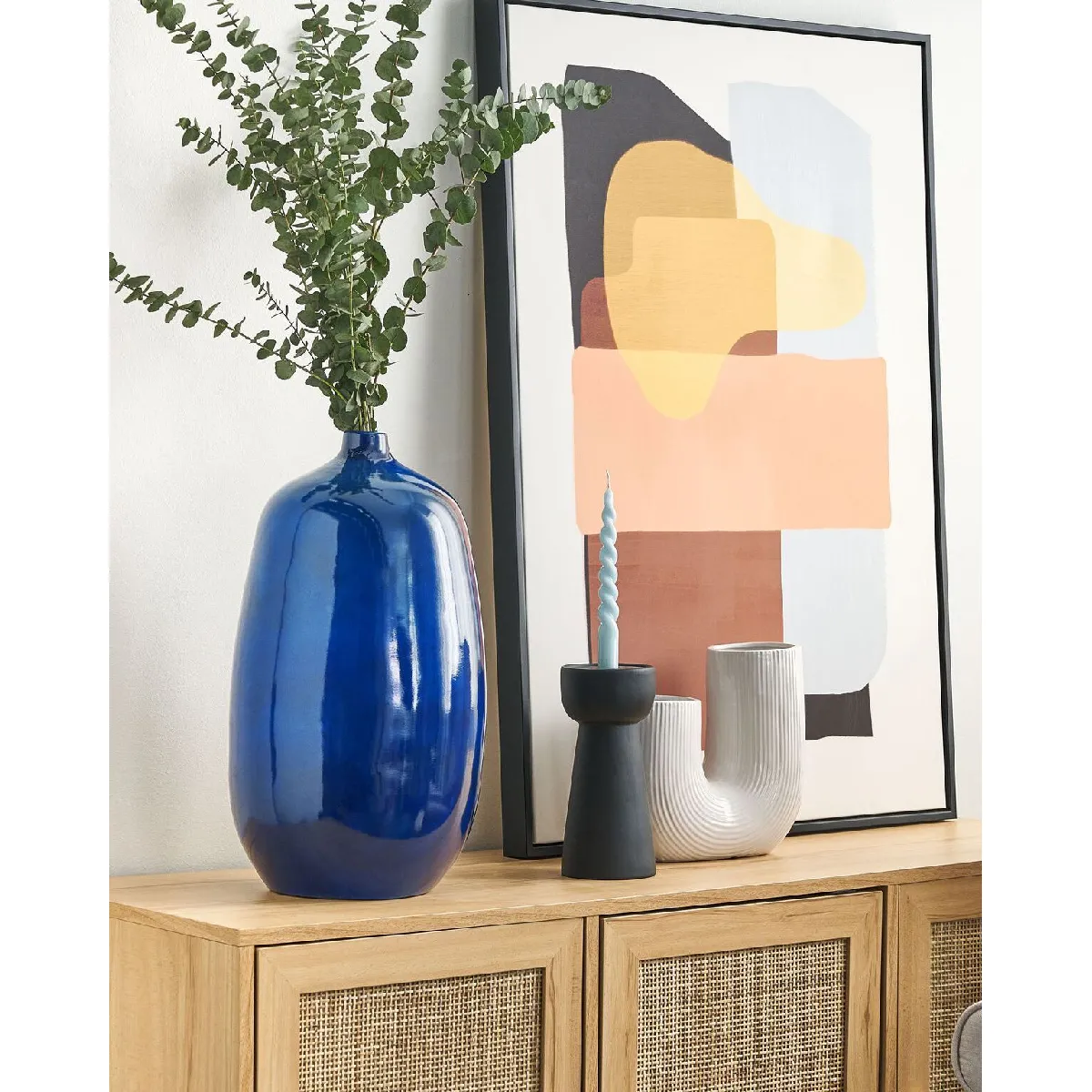 Vase Beliani VITORIA Bleu