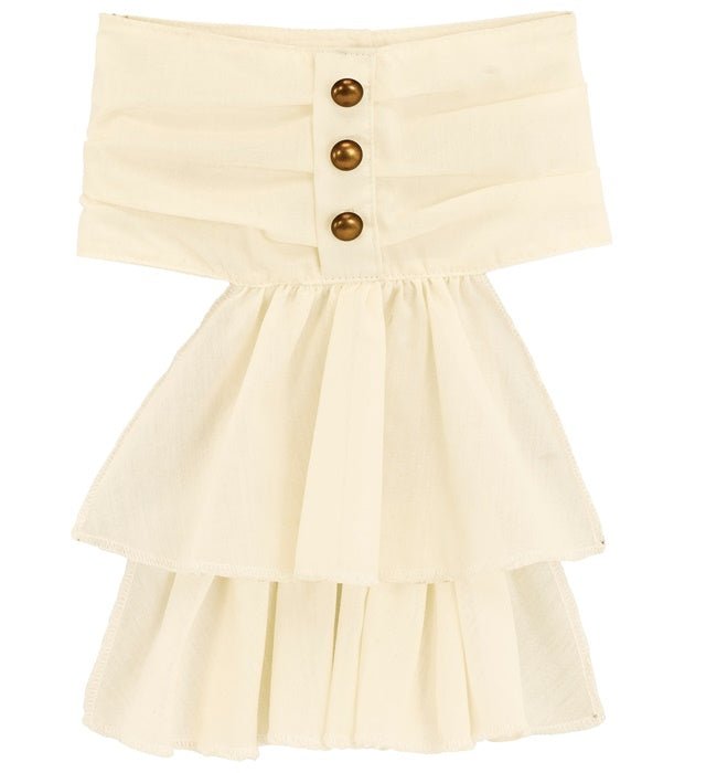 Wit Beige Jabot