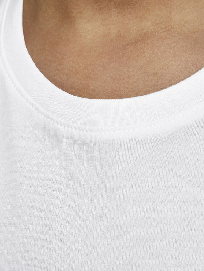 Jack & Jones JJEORGANIC BASIC TEE SS O-NECK NOOS White